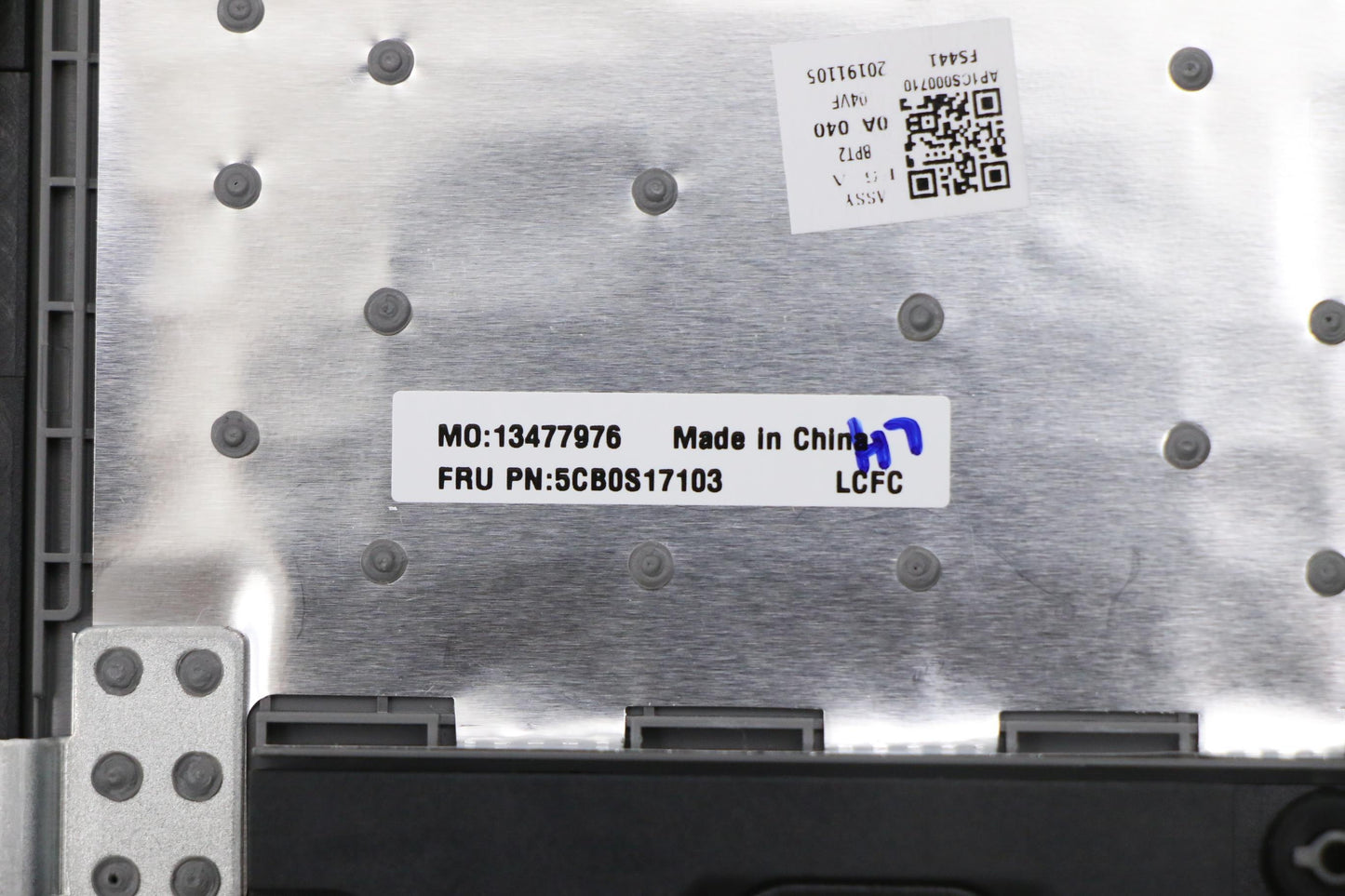 Lenovo Log Up Assy Imr Grey Dis_Ar-Fr - 5CB0S17103