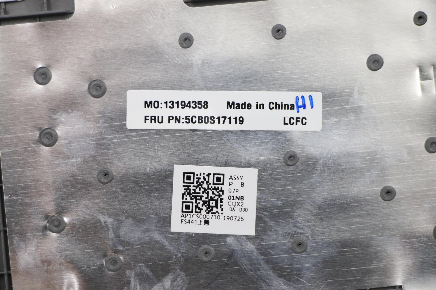 Lenovo Log Up Assy Imr Grey Dis_Sw - 5CB0S17119