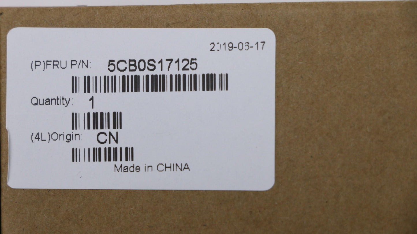 Lenovo US Non-Backlit Keyboard with Grey C-Cover - 5CB0S17125