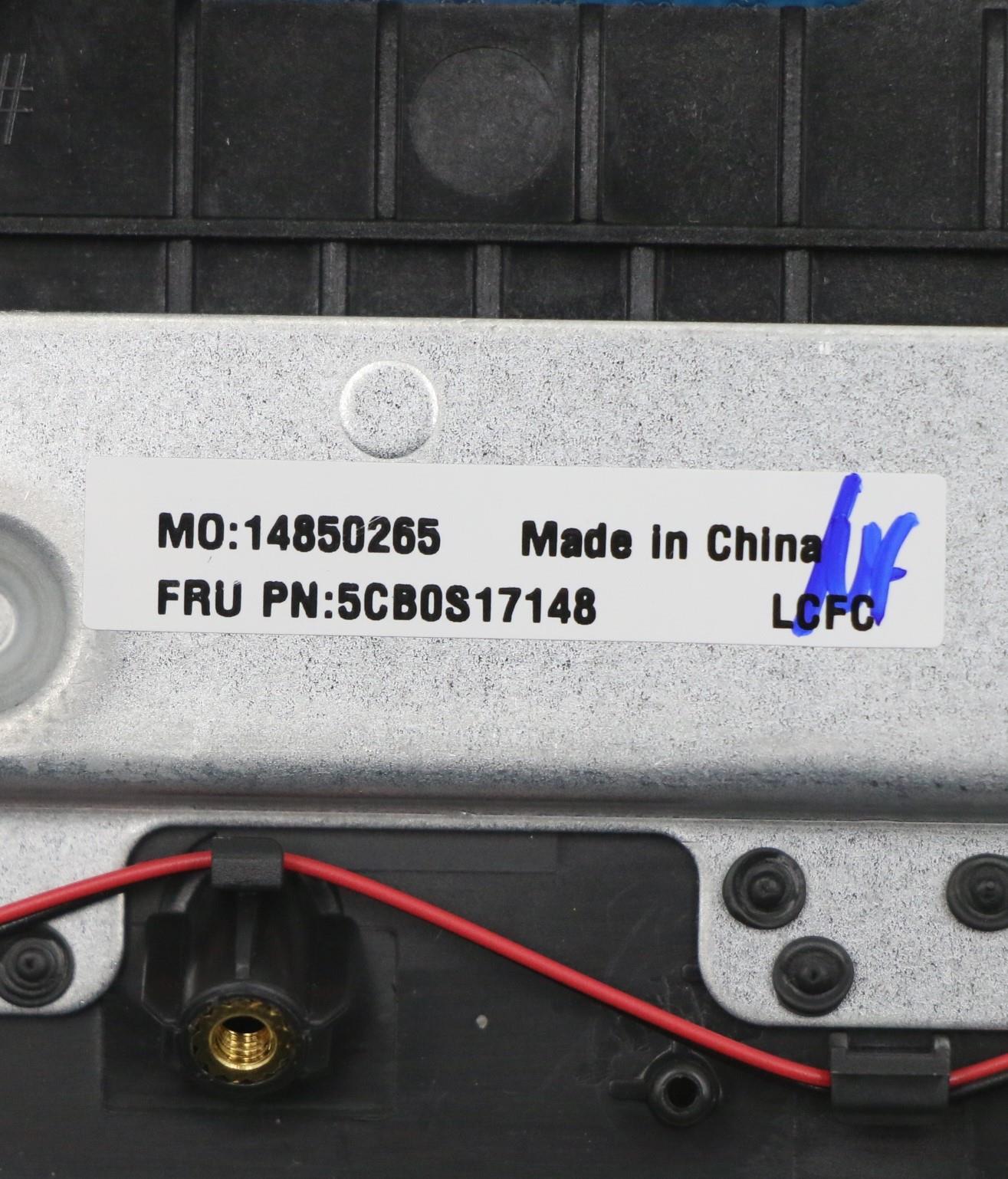 Lenovo Log Up Assy W/Kb Nfp G_Black N - 5CB0S17148