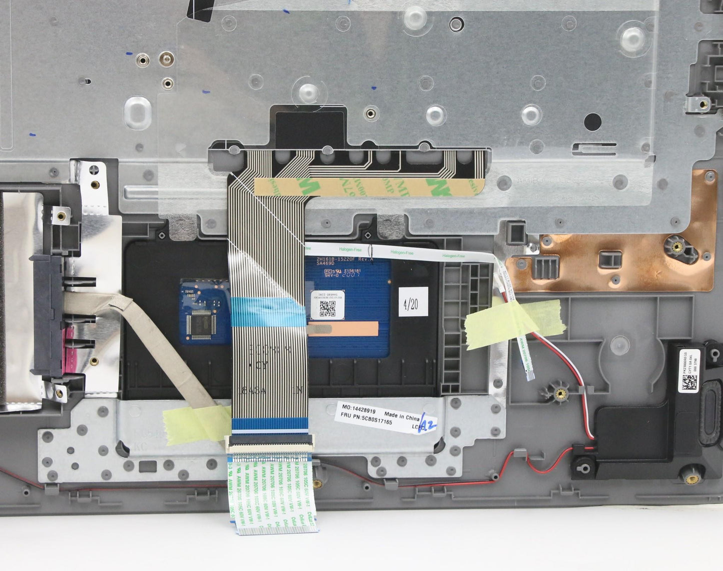 Lenovo Log Up Assy W/Kb Nfp P_Grey Nb - 5CB0S17165