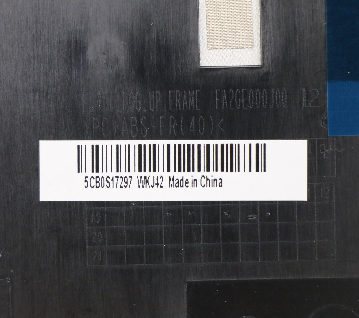 Lenovo Up Assy_Blu Fp W/Blkb Nordi - 5CB0S17297