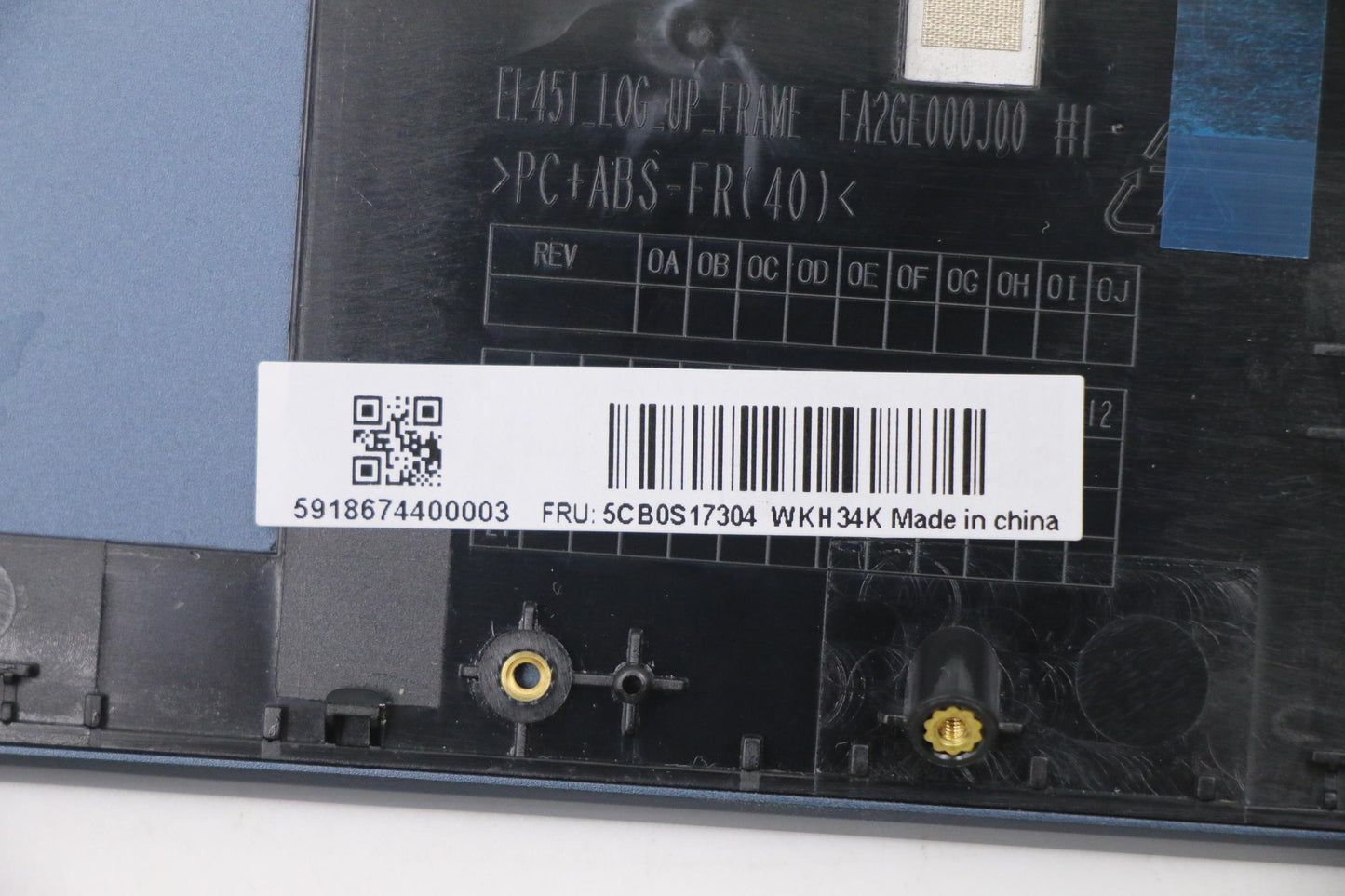 Lenovo Up Assy_Blu Fp W/Blkb Slvn - 5CB0S17304