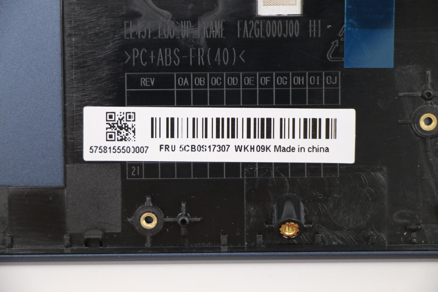 Lenovo Up Assy_Blu Fp W/Blkb Cz-Sk - 5CB0S17307