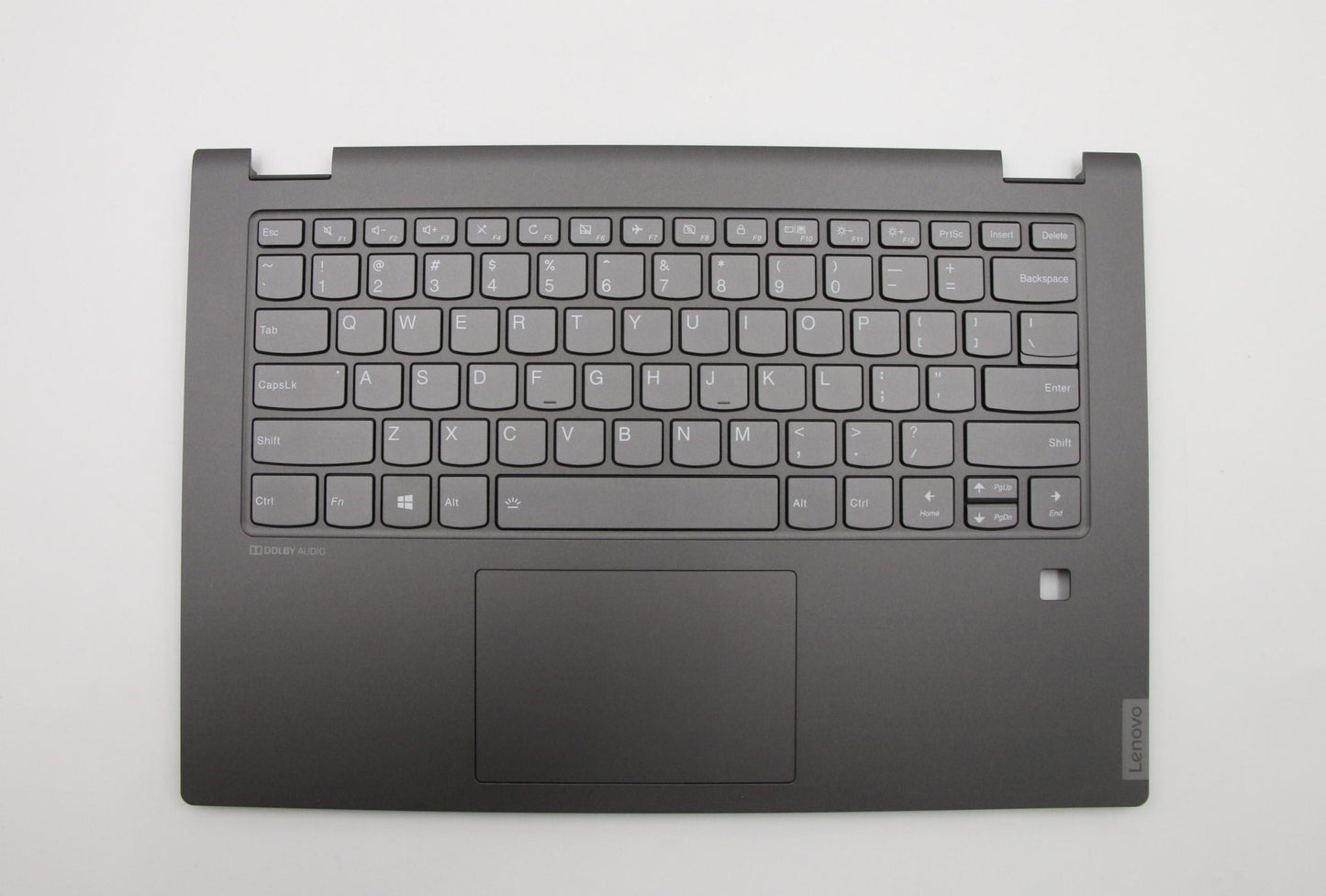Lenovo C-Cover with USA English Keyboard, Black, Backlit, with Fingerprint Sensor - 5CB0S17318