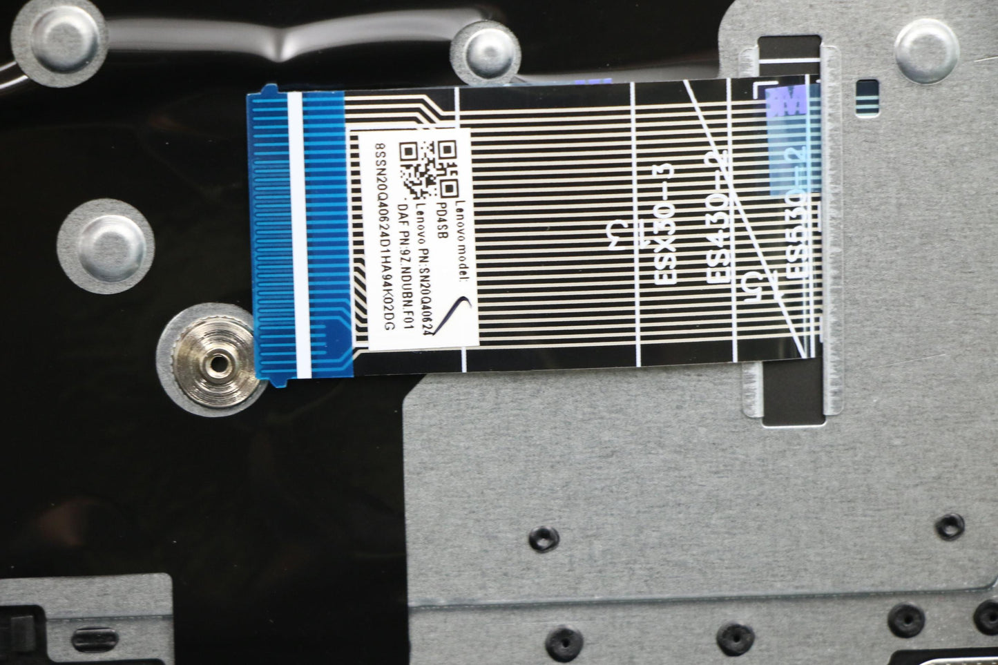 Lenovo C-Cover with USA English Keyboard, Black, Backlit, with Fingerprint Sensor - 5CB0S17318