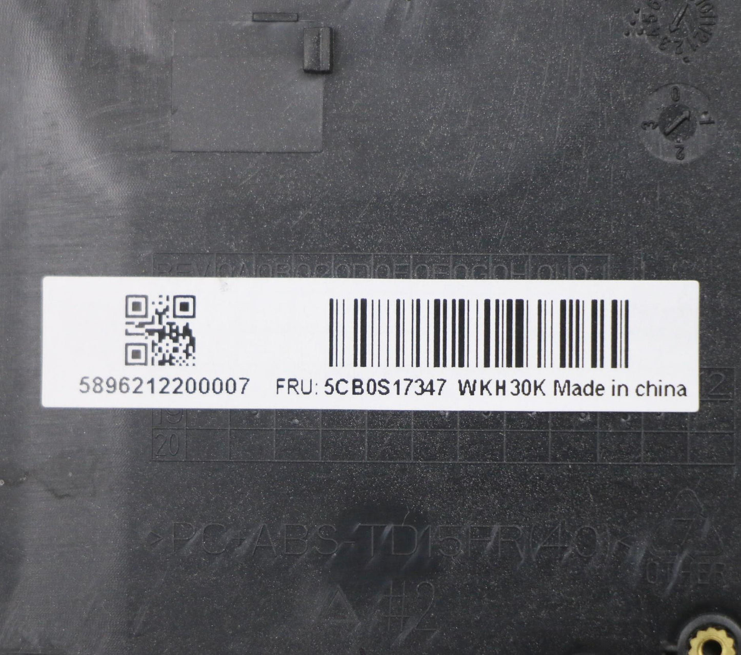 Lenovo Up Assy Pl_Blk Fp W/Blkb Ar-Fr - 5CB0S17347