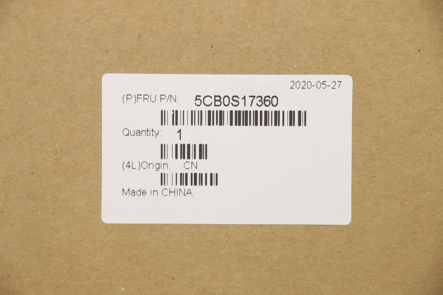 Lenovo Up Assy Pl_Blk Nfp W/Blkb Uk - 5CB0S17360