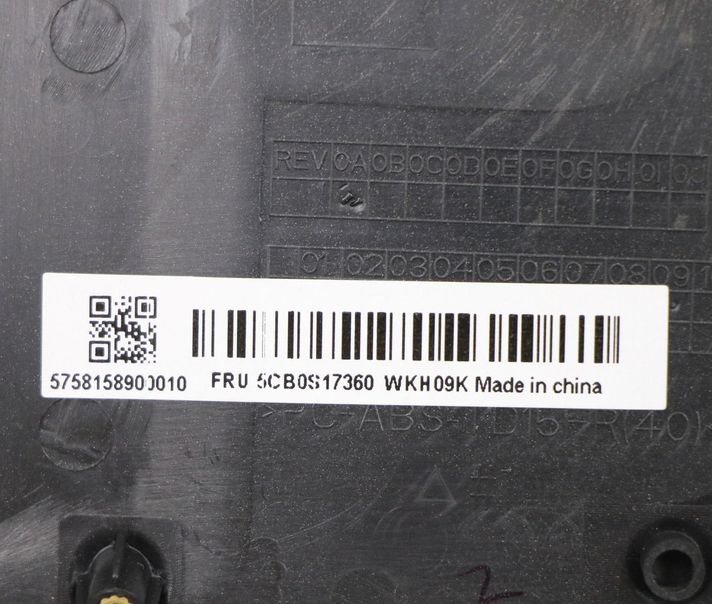 Lenovo Up Assy Pl_Blk Nfp W/Blkb Uk - 5CB0S17360