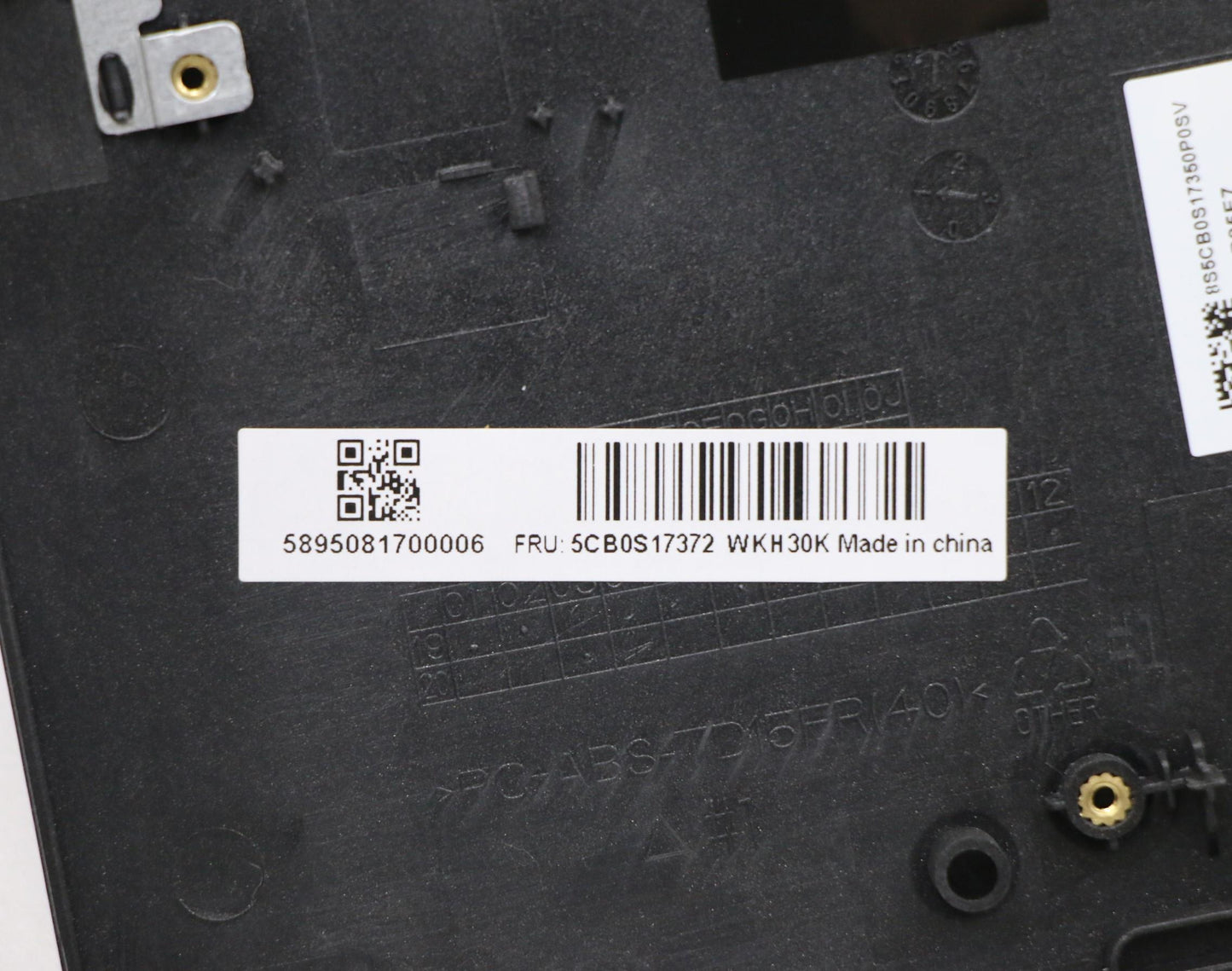 Lenovo Up Assy Pl_Blk Nfp W/Blkb Bel - 5CB0S17372