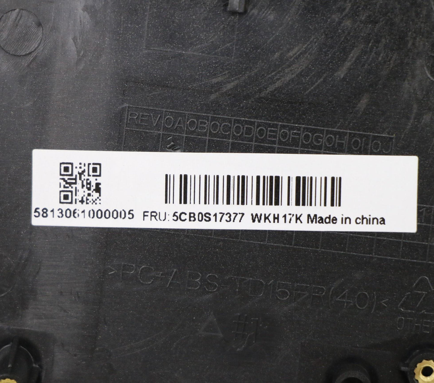 Lenovo Up Assy Pl_Blk Nfp W/Blkb Cz-S - 5CB0S17377