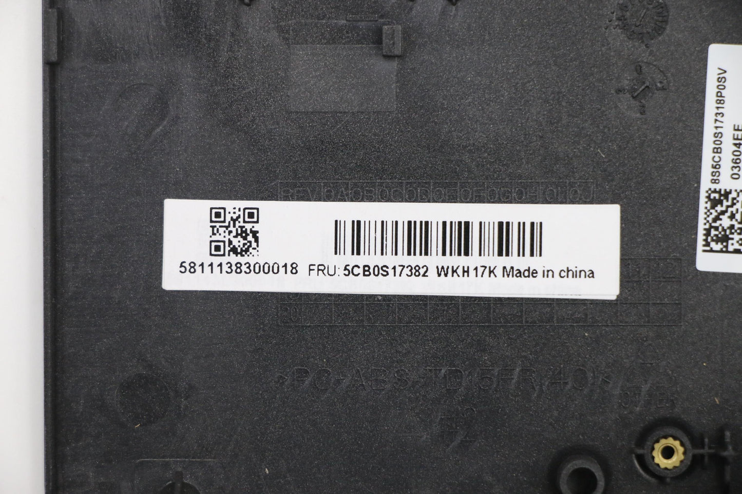 Lenovo Up Assy Pl_Blk Fp W/Nblkb Us - 5CB0S17382