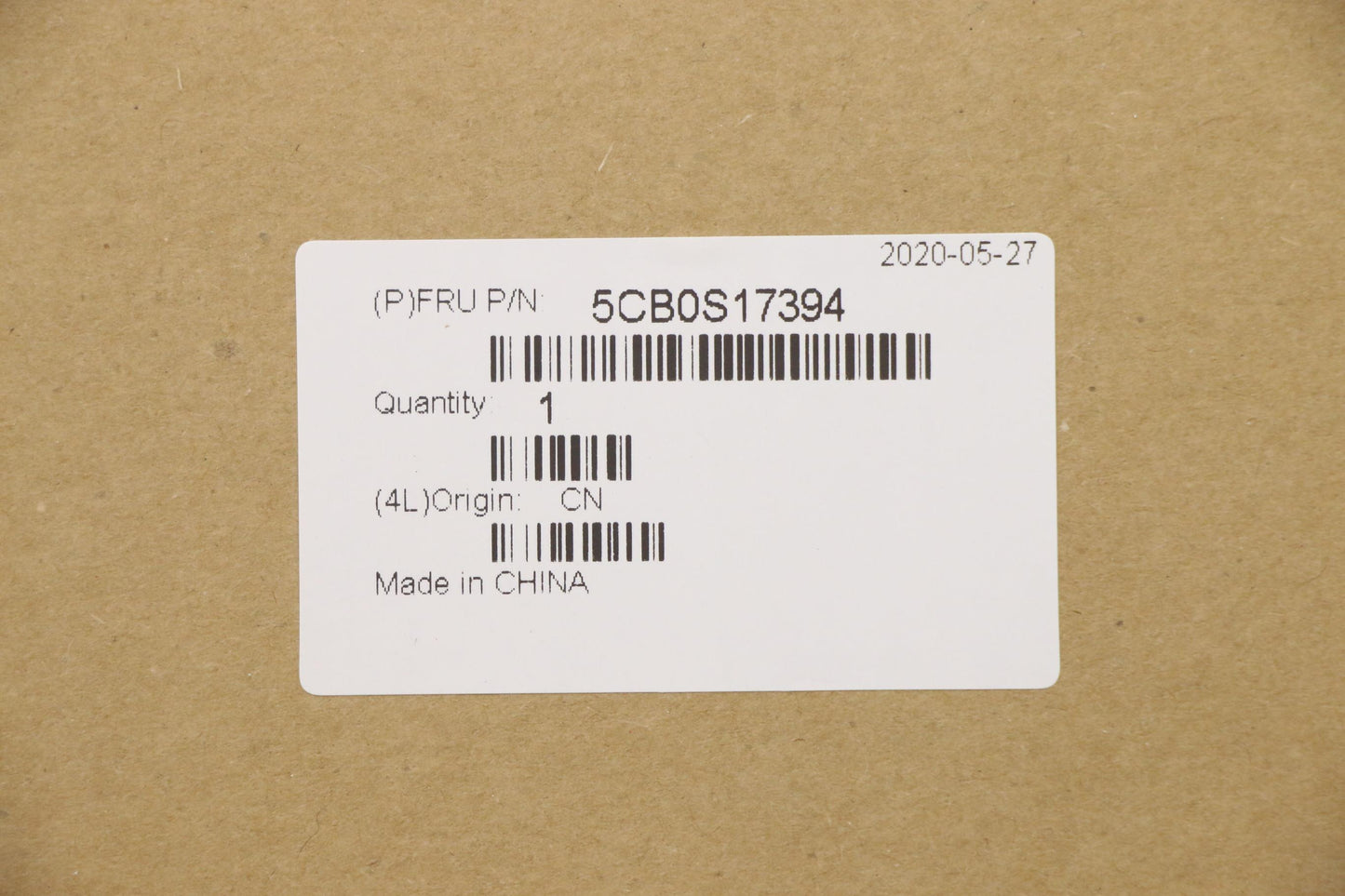 Lenovo Up Assy Pl_Blk Fp W/Nblkb Spn - 5CB0S17394