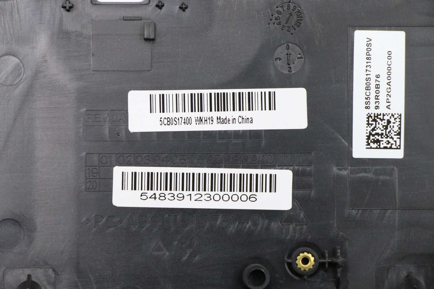 Lenovo Up Assy Pl_Blk Fp W/Nblkb Fre - 5CB0S17400