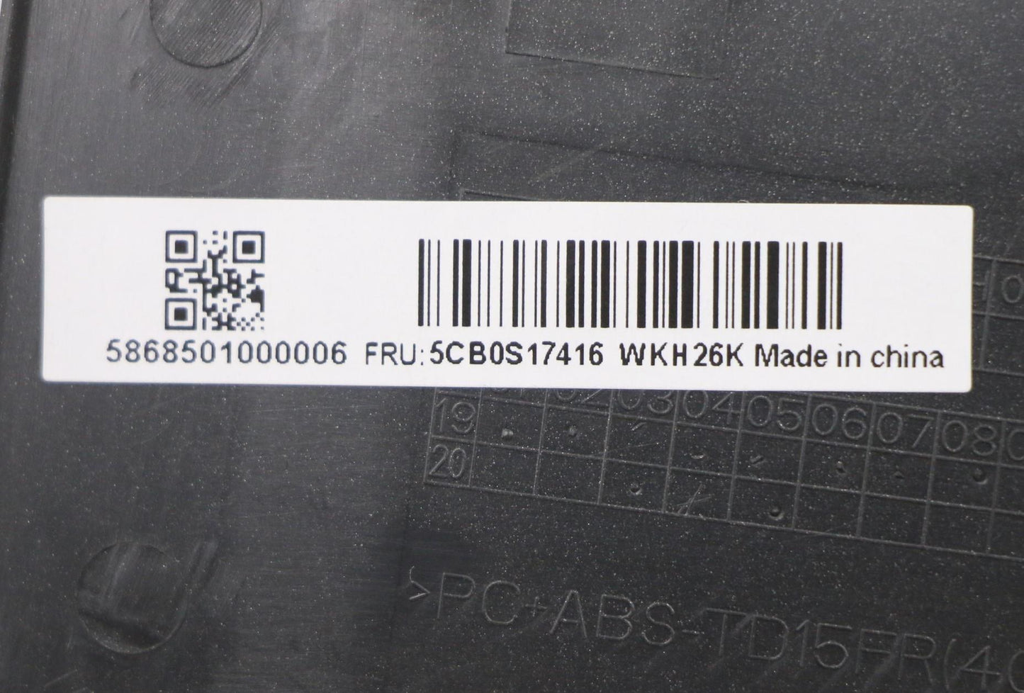 Lenovo Up Assy Pl_Blk Nfp W/Nblkb Kor - 5CB0S17416