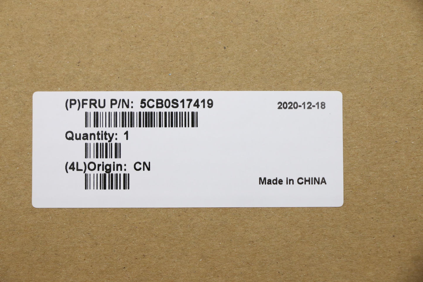 Lenovo Up Assy Pl_Blk Nfp W/Nblkb Ar- - 5CB0S17419