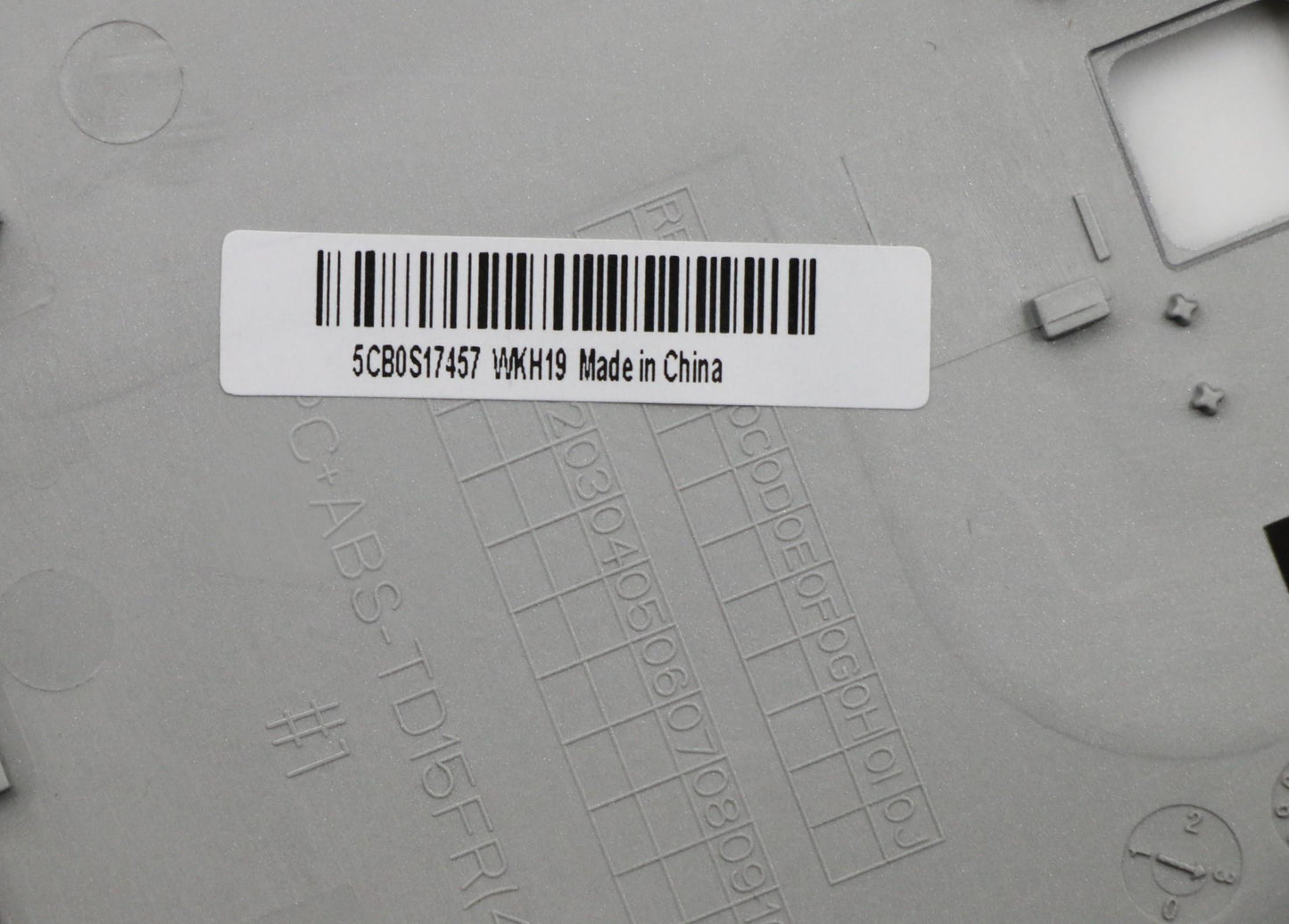 Lenovo Up Assy Pl_Gry Fp W/Blkb Tur - 5CB0S17457