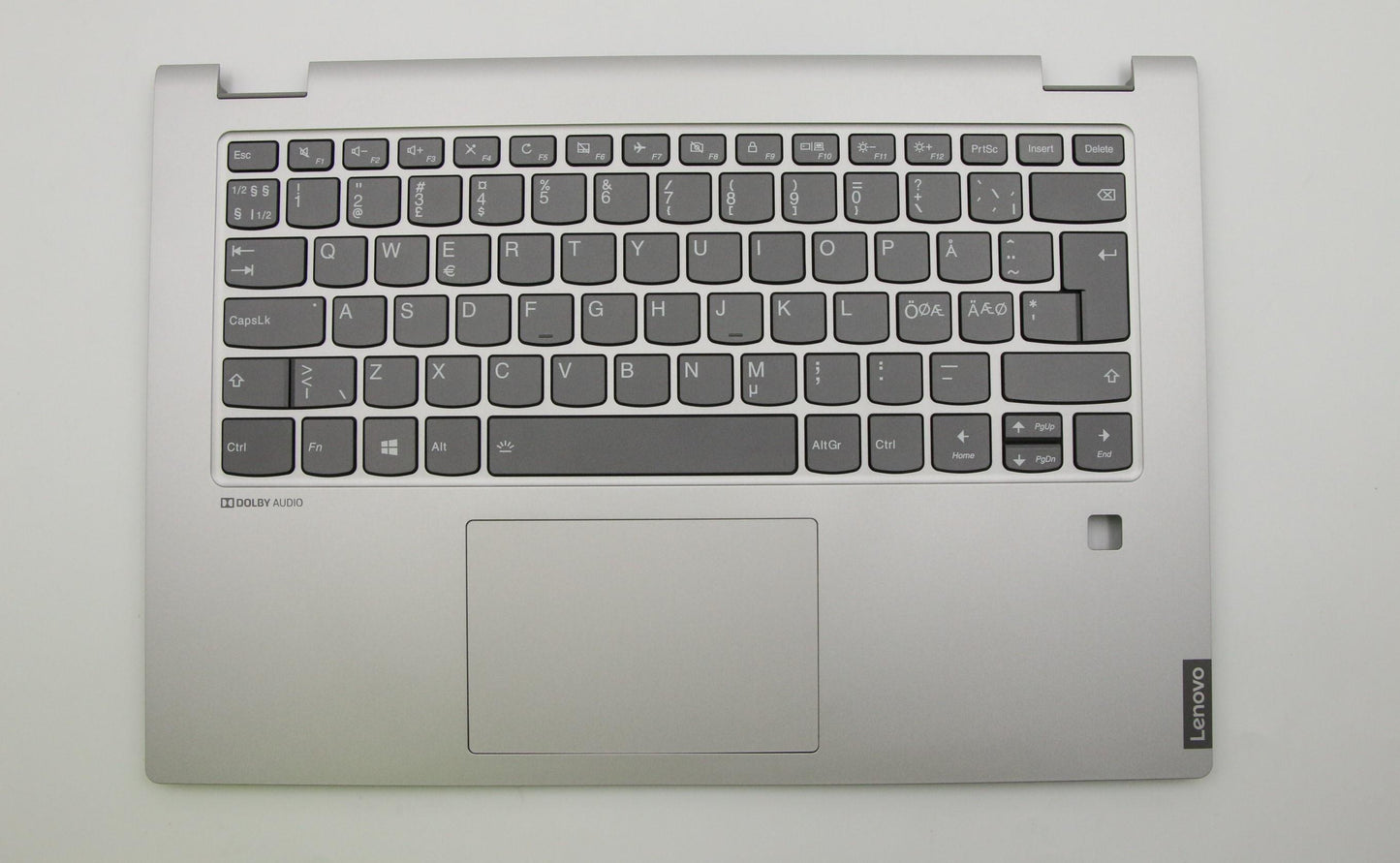 Lenovo Up Assy Pl_Gry Fp W/Blkb Nordi - 5CB0S17461