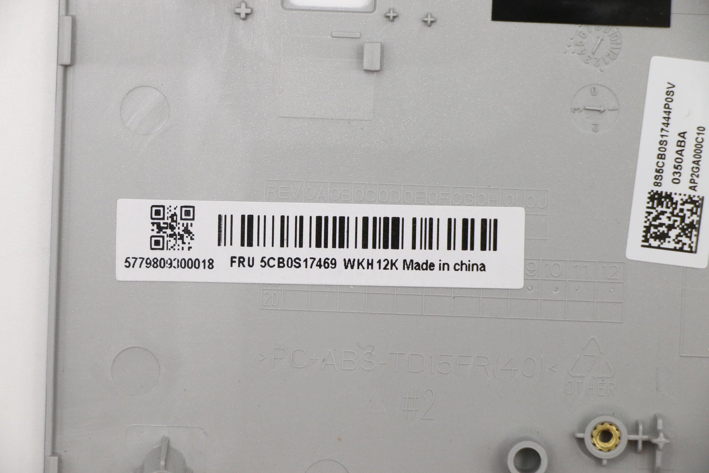 Lenovo Up Assy Pl_Gry Fp W/Blkb Sw - 5CB0S17469