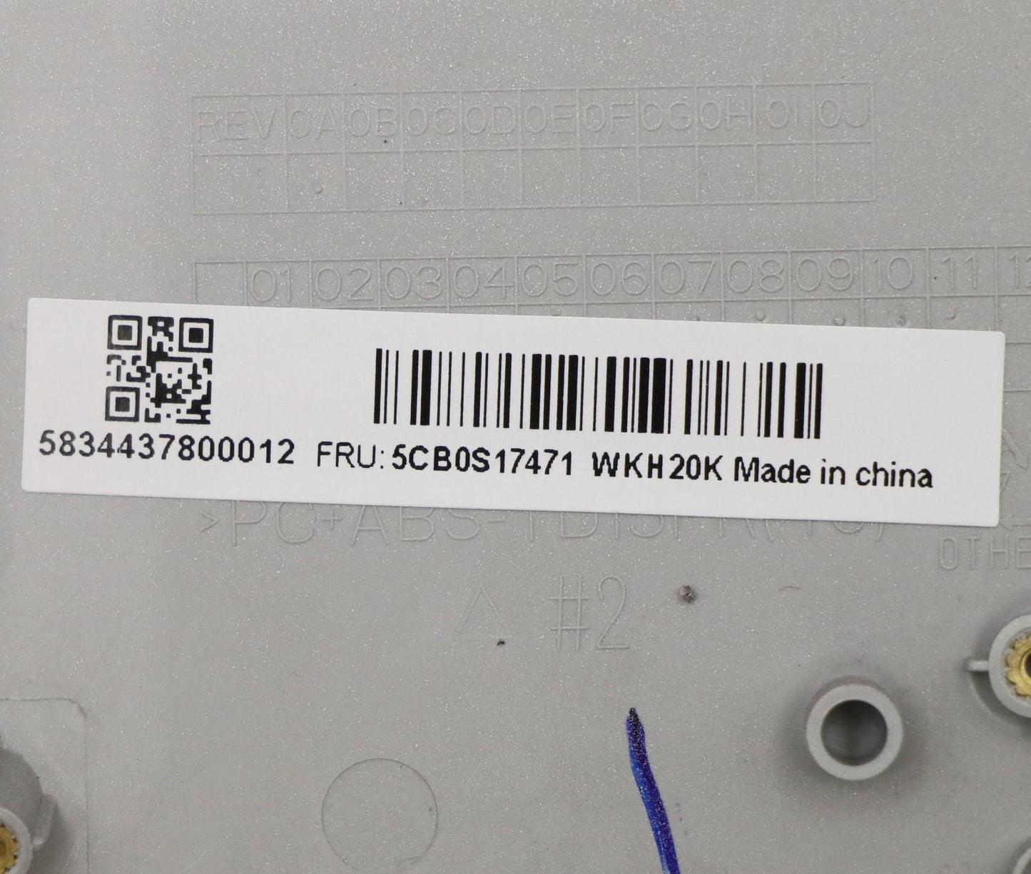Lenovo Up Assy Pl_Gry Fp W/Blkb Cz-Sk - 5CB0S17471