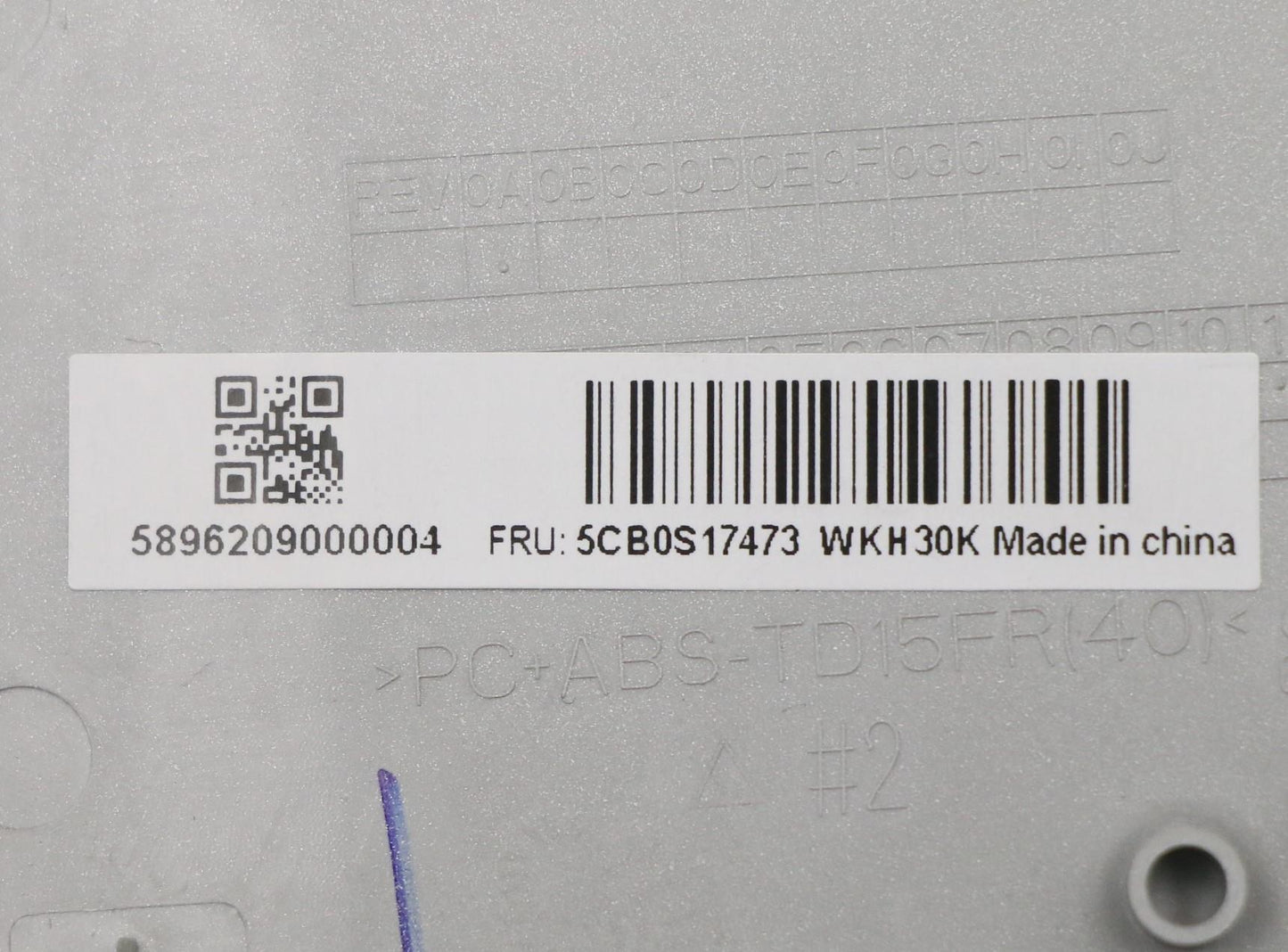 Lenovo Up Assy Pl_Gry Fp W/Blkb Ar-Fr - 5CB0S17473