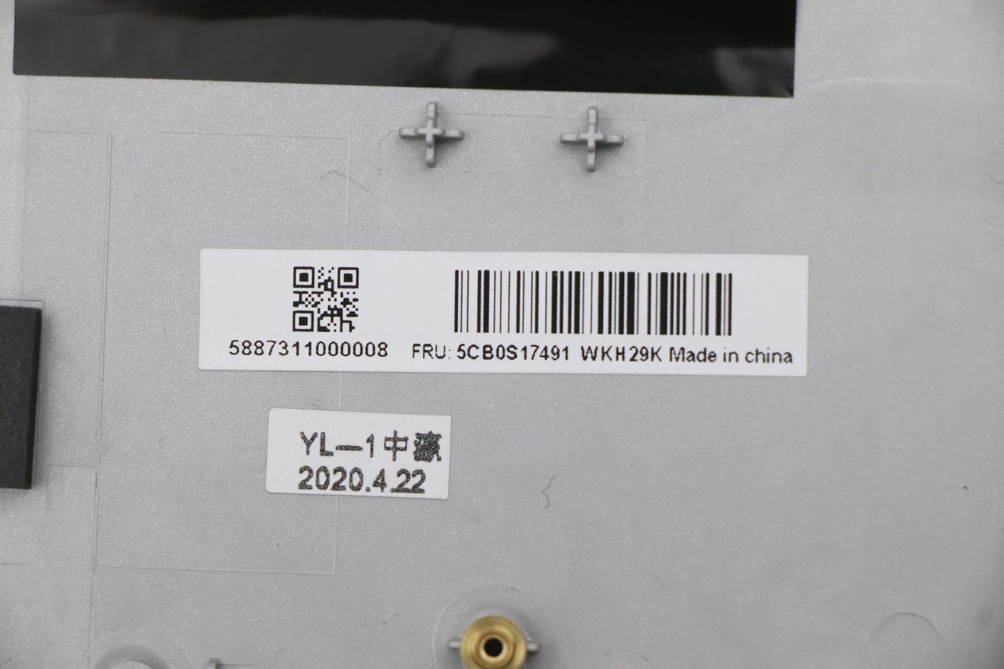 Lenovo Up Assy Pl_Gry Nfp W/Blkb Lati - 5CB0S17491