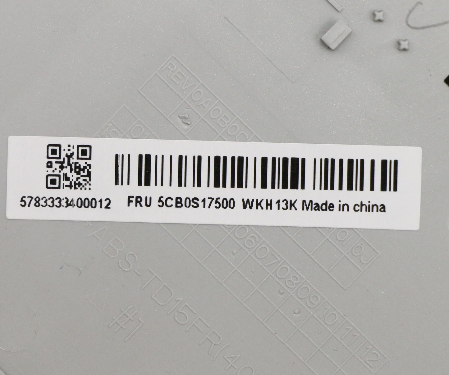Lenovo Up Assy Pl_Gry Nfp W/Blkb Slvn - 5CB0S17500