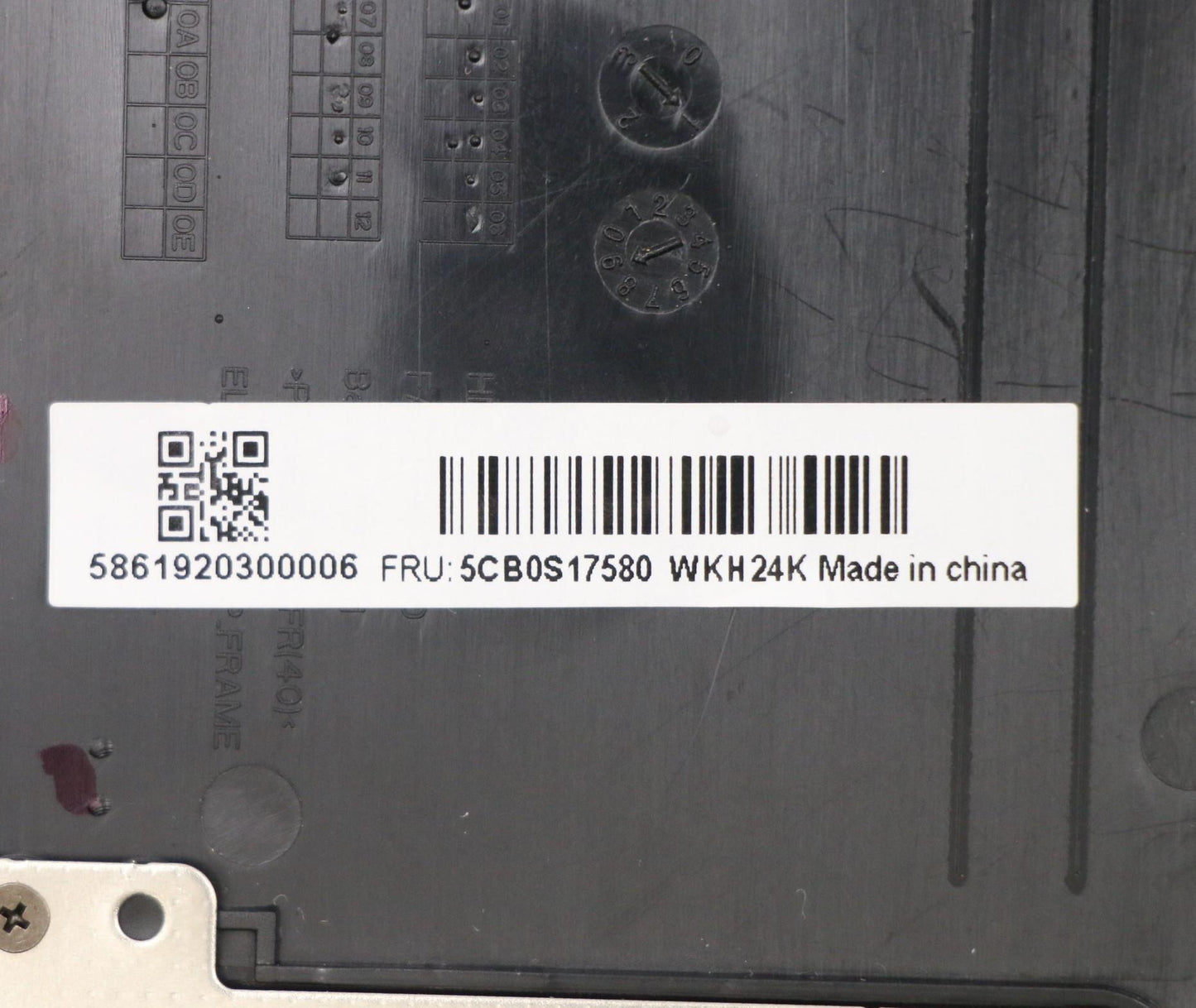 Lenovo Up Assy_Blk Fp W/Blkb T-Ch - 5CB0S17580