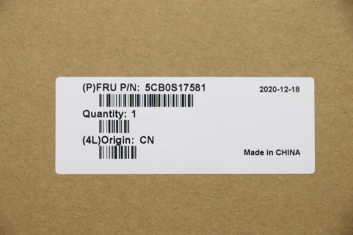 Lenovo Up Assy_Blk Fp W/Blkb Rus - 5CB0S17581