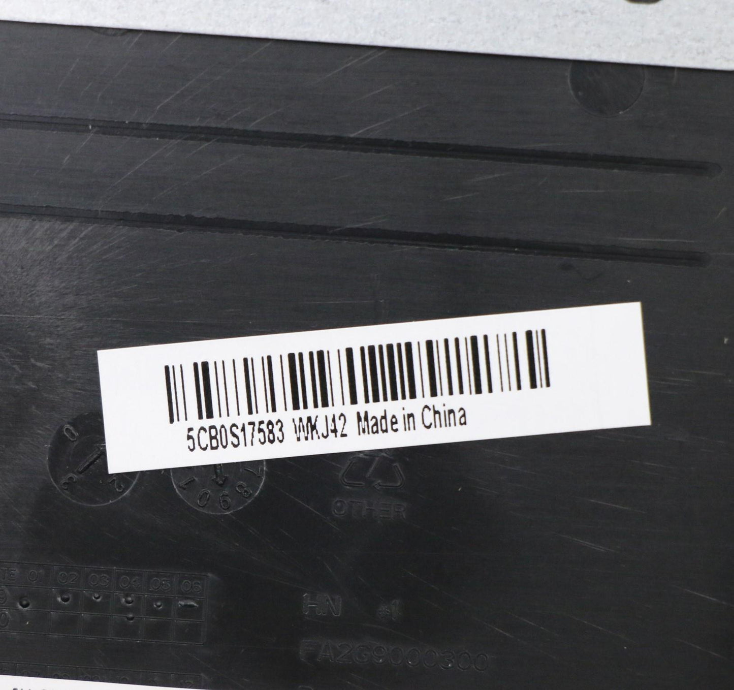 Lenovo Up Assy_Blk Fp W/Blkb Heb - 5CB0S17583
