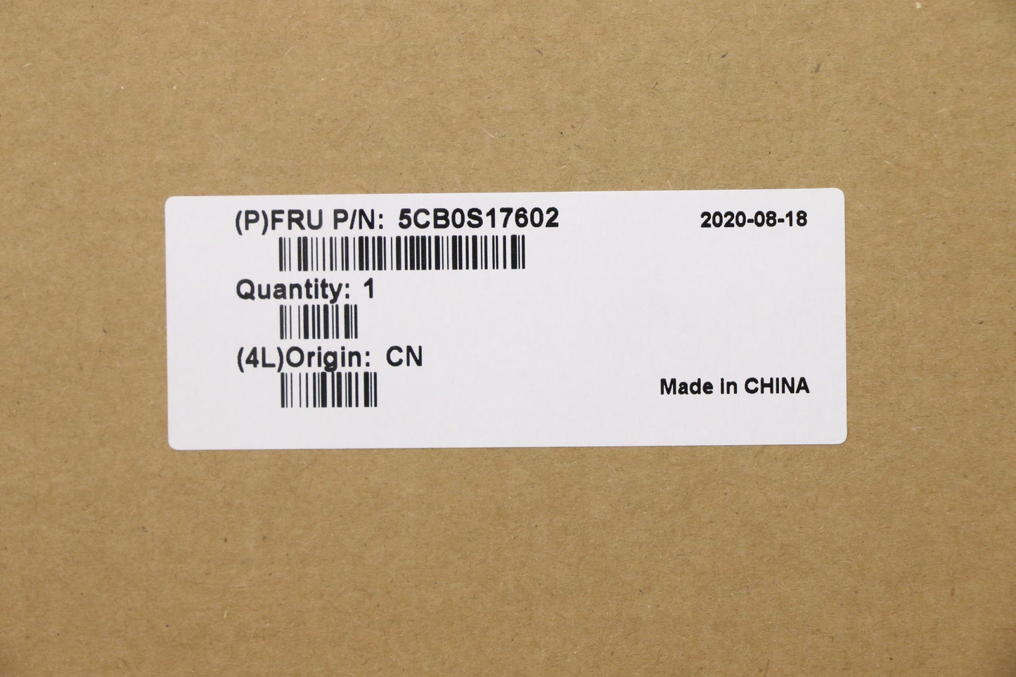 Lenovo Up Assy_Blk Fp W/Blkb Bul - 5CB0S17602