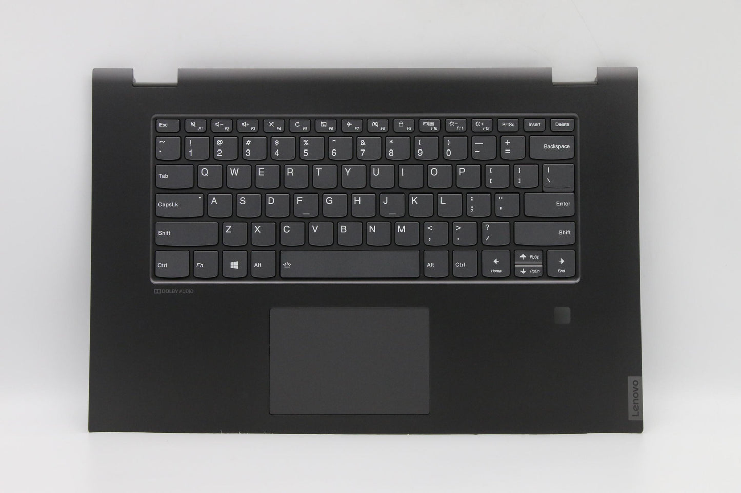 Lenovo C-Cover with Keyboard, USA English, Black, Backlit, with Fingerprint - 5CB0S17606
