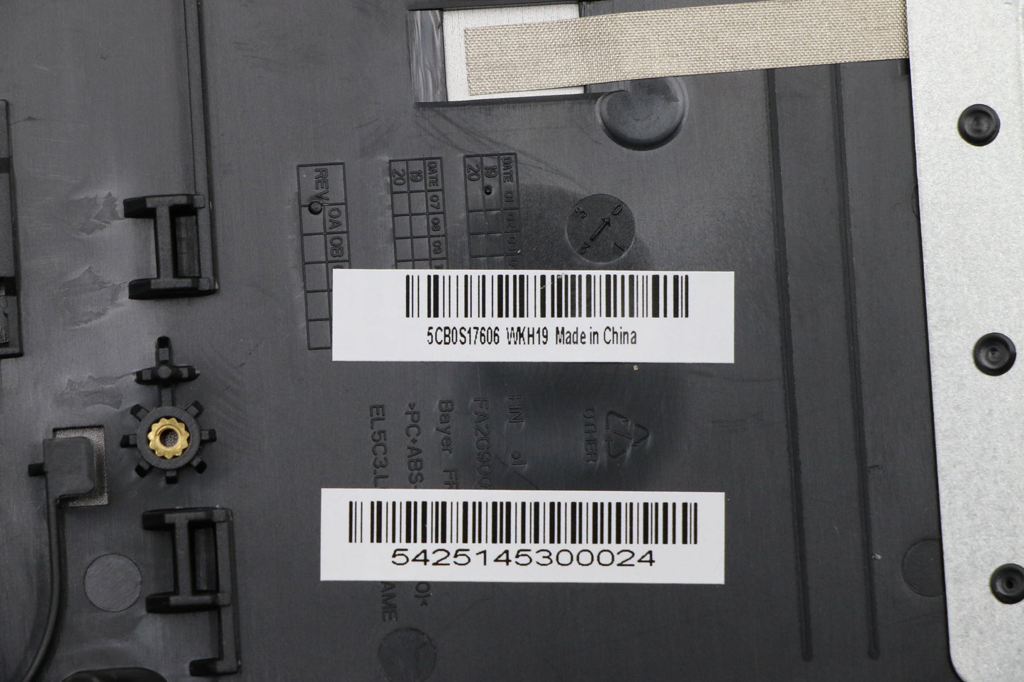 Lenovo C-Cover with Keyboard, USA English, Black, Backlit, with Fingerprint - 5CB0S17606