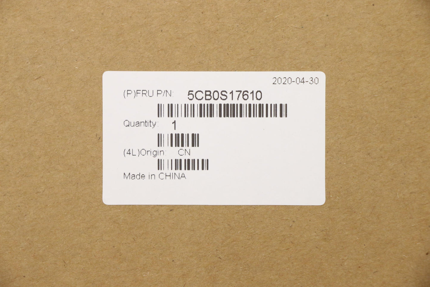 Lenovo Up Assy_Blk Nfp W/Blkb Inte - 5CB0S17610