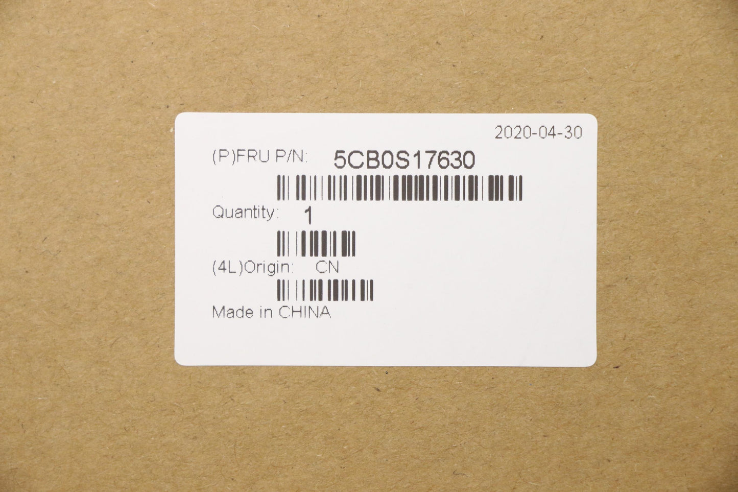 Lenovo Up Assy_Blk Nfp W/Blkb Bel - 5CB0S17630