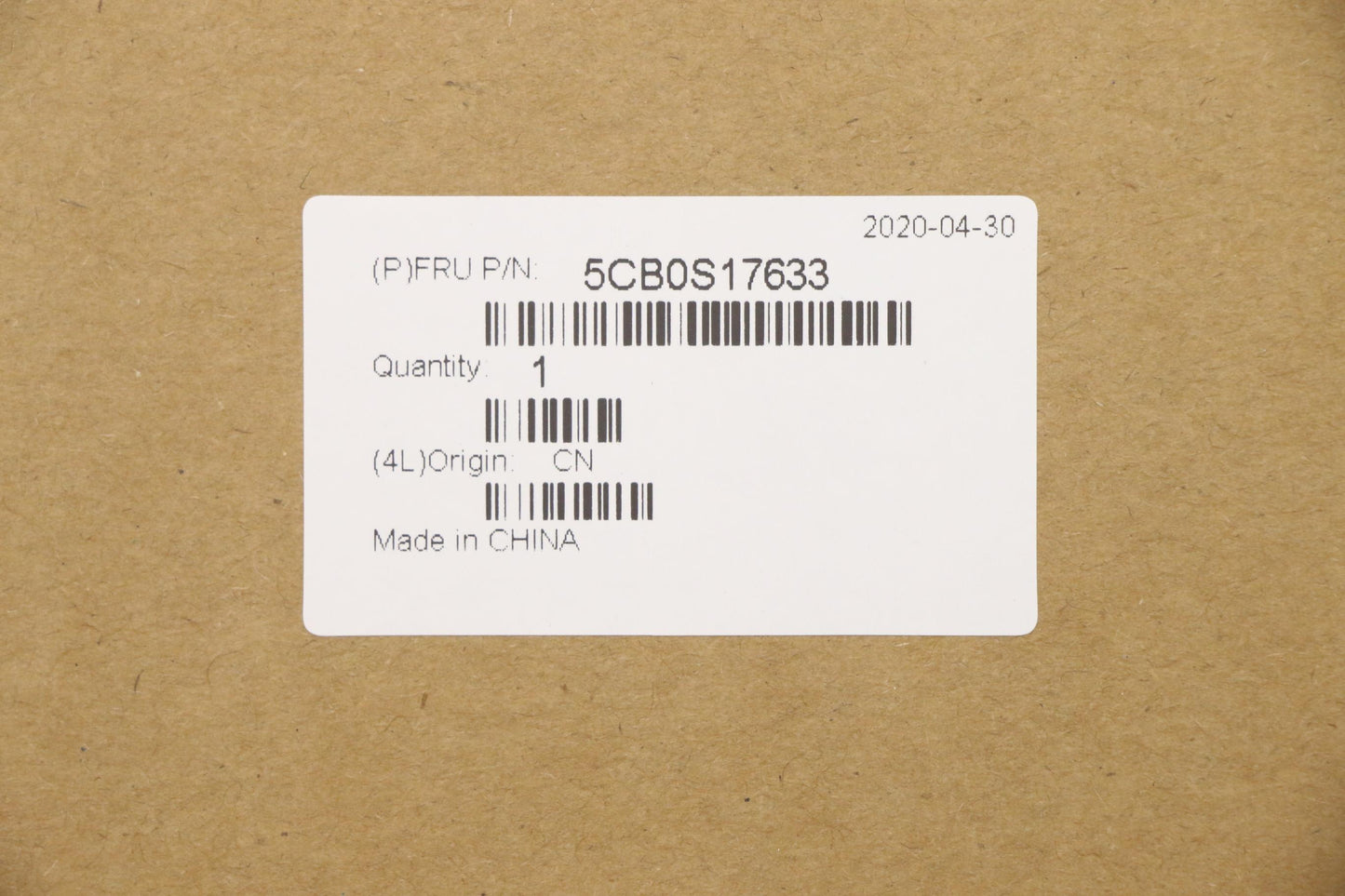 Lenovo Up Assy_Blk Nfp W/Blkb Sw - 5CB0S17633