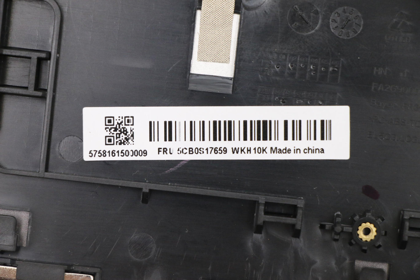 Lenovo Up Assy_Blk Fp W/Nblkb Ger - 5CB0S17659