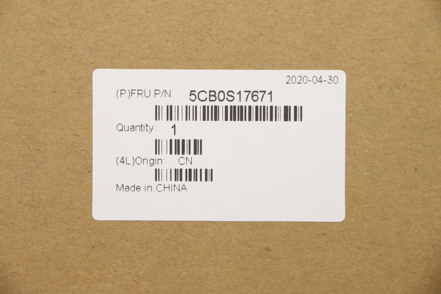 Lenovo Up Assy_Blk Nfp W/Nblkb Us - 5CB0S17671