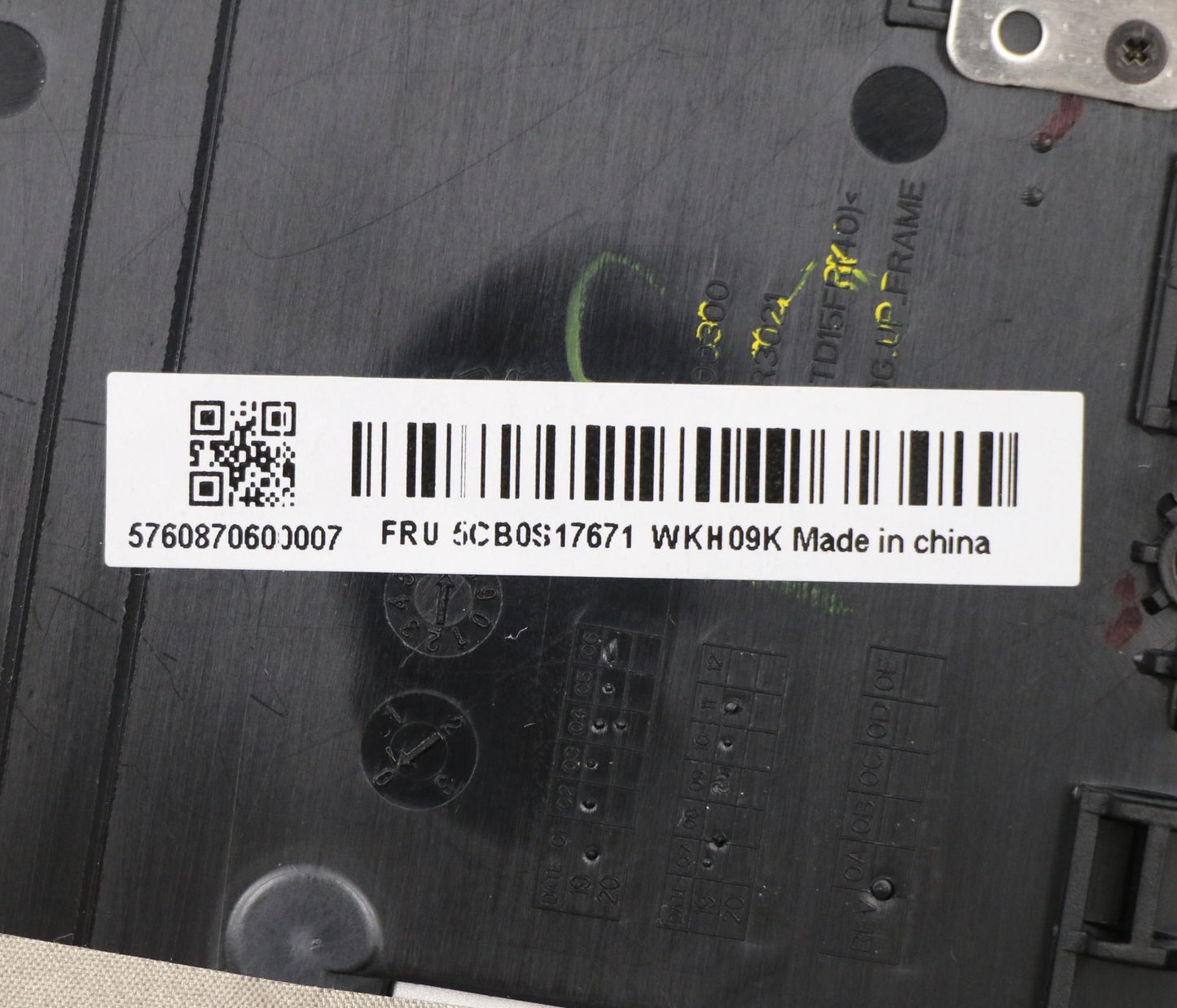 Lenovo Up Assy_Blk Nfp W/Nblkb Us - 5CB0S17671