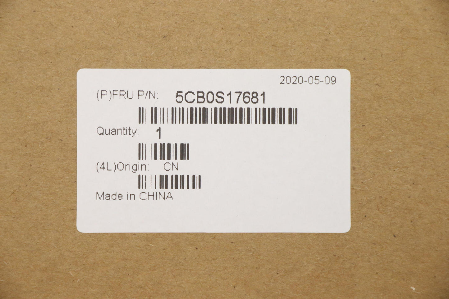 Lenovo Up Assy_Blk Nfp W/Nblkb Uk - 5CB0S17681