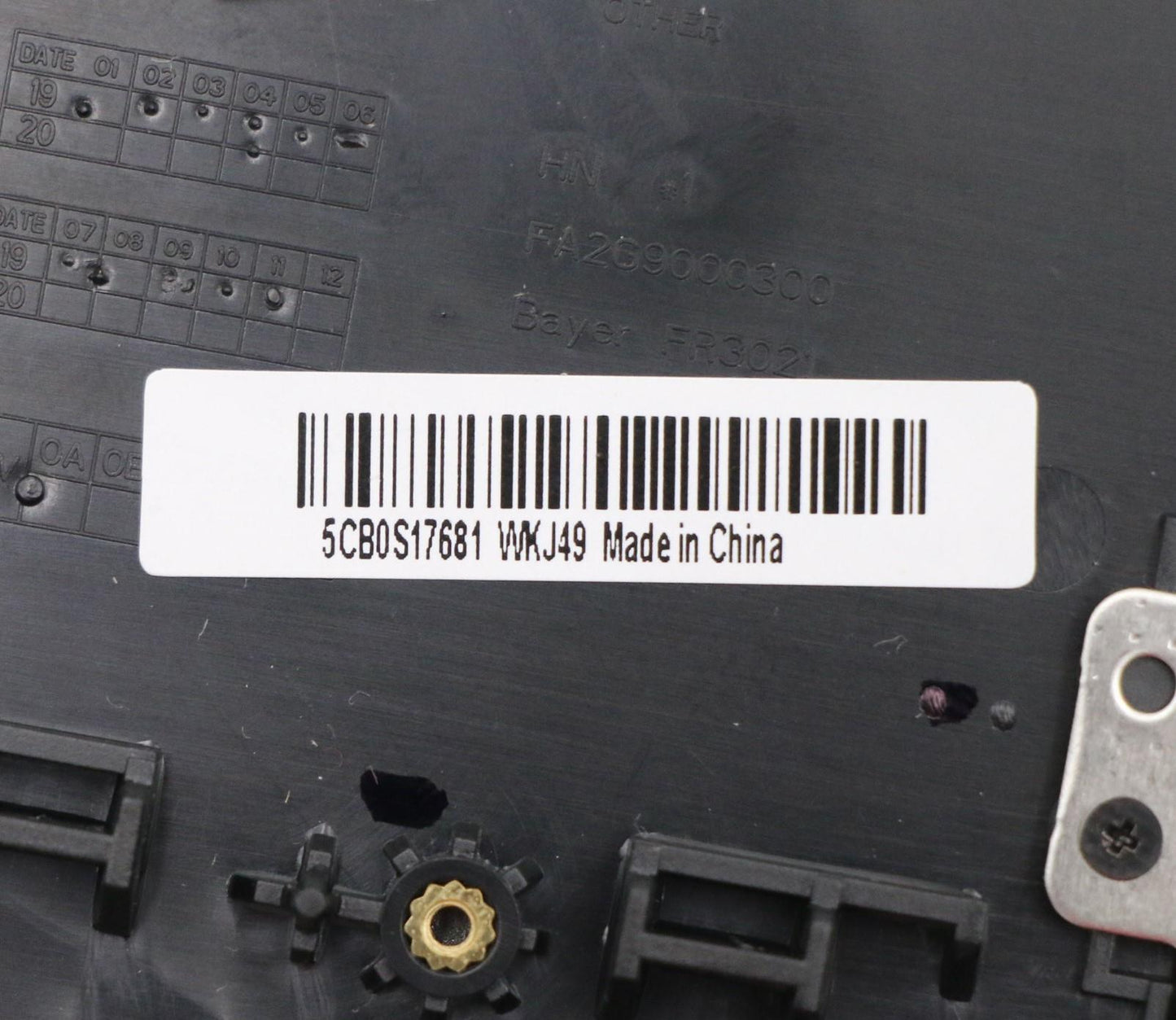 Lenovo Up Assy_Blk Nfp W/Nblkb Uk - 5CB0S17681