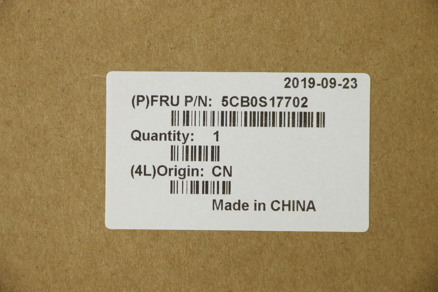 Lenovo Up Assy_Gry Fp W/Blkb Us - 5CB0S17702