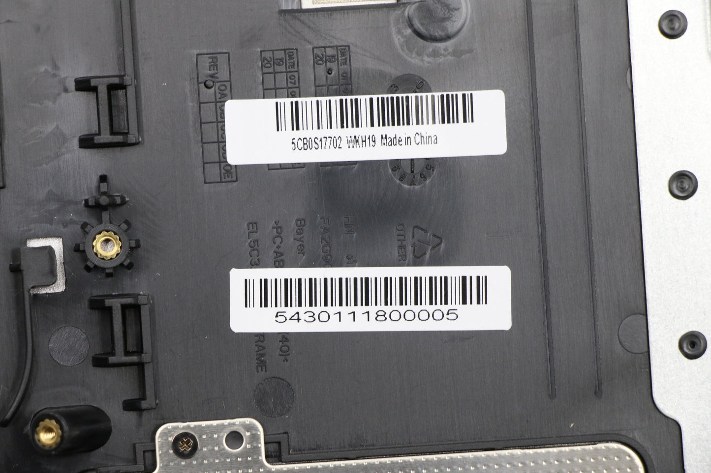 Lenovo Up Assy_Gry Fp W/Blkb Us - 5CB0S17702