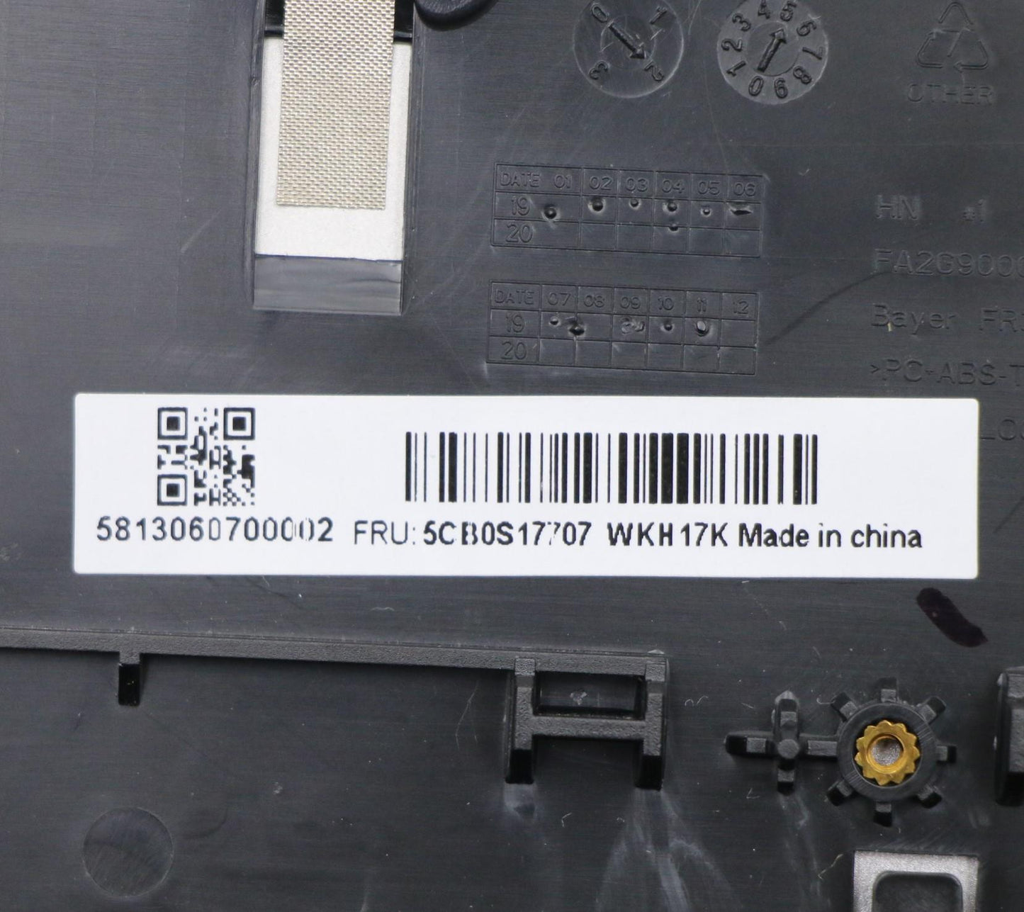 Lenovo Up Assy_Gry Fp W/Blkb Rus - 5CB0S17707