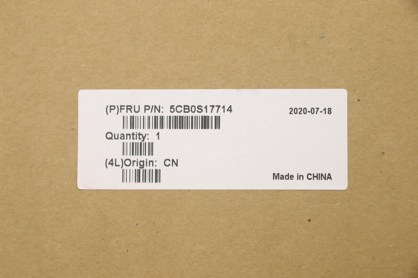 Lenovo Up Assy_Gry Fp W/Blkb Spn - 5CB0S17714