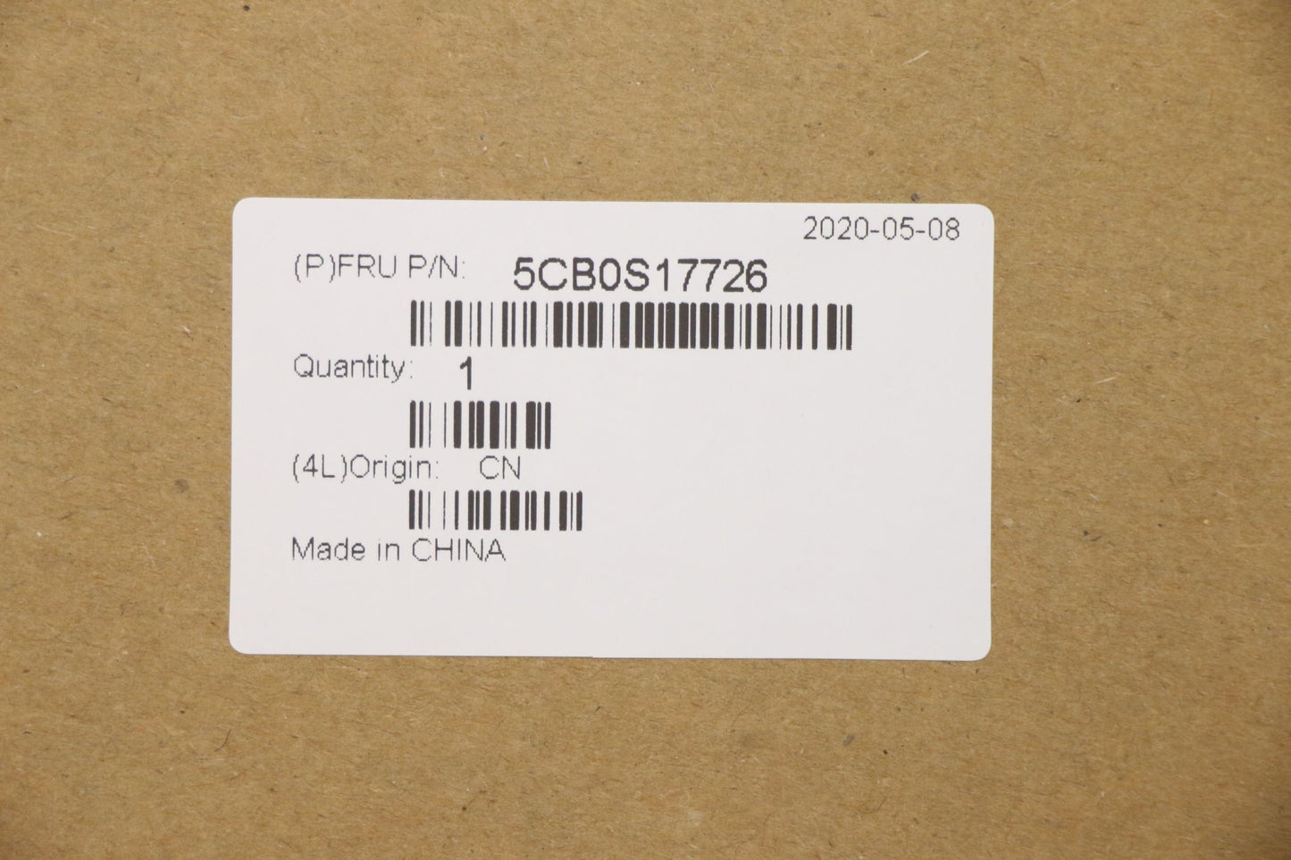 Lenovo Up Assy_Gry Fp W/Blkb Slvn - 5CB0S17726