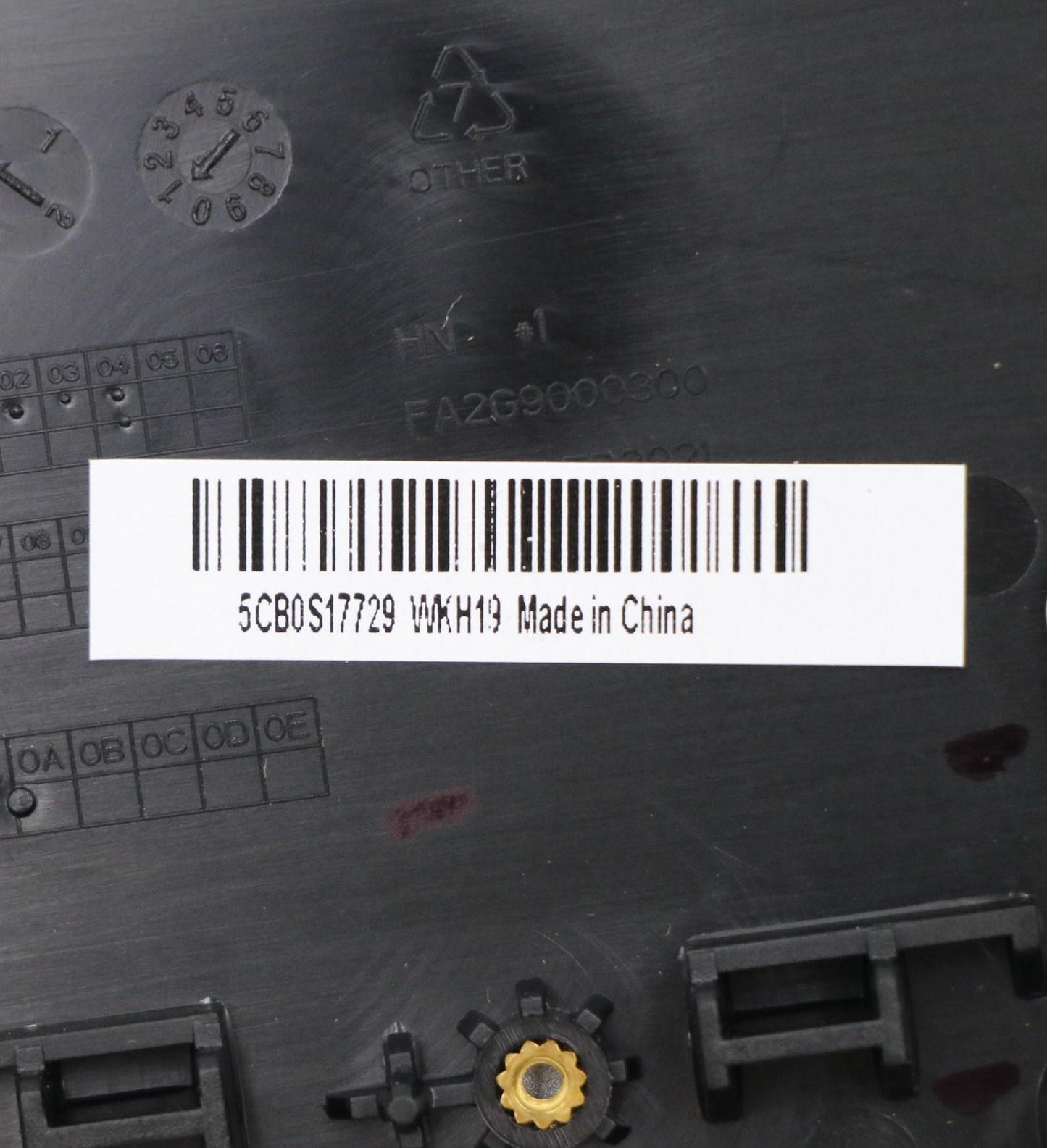 Lenovo Up Assy_Gry Fp W/Blkb Cz-Sk - 5CB0S17729