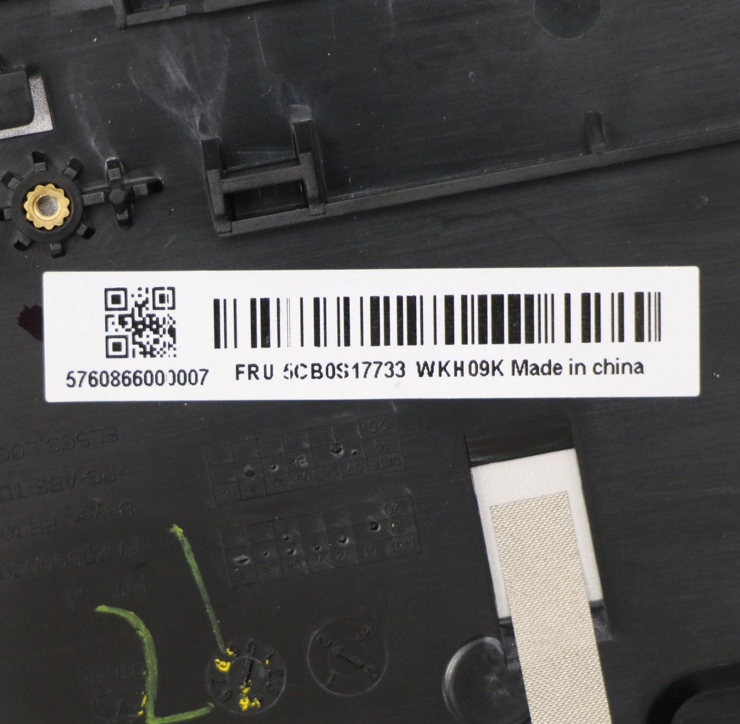 Lenovo Up Assy_Gry Fp W/Blkb Jpn - 5CB0S17733