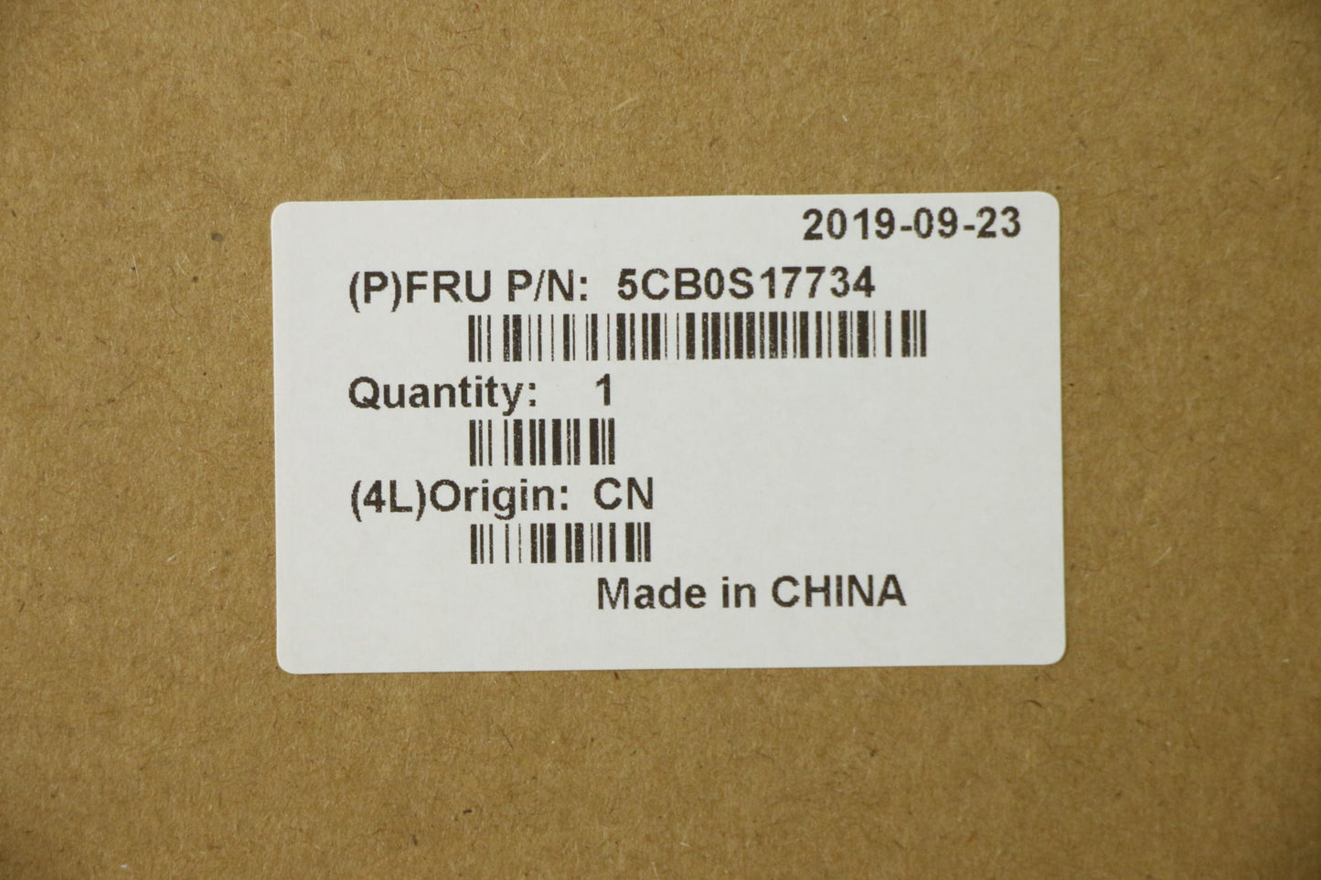 Lenovo Up Assy_Gry Nfp W/Blkb Us - 5CB0S17734