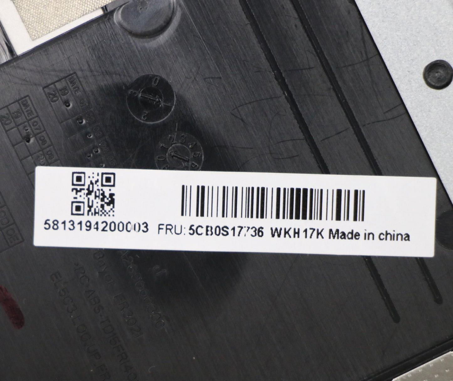 Lenovo Up Assy_Gry Nfp W/Blkb Inte - 5CB0S17736